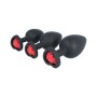 Anal plug Virgite Black Silicone Set 3 Pieces by Virgite, Anal plugs - Ref: M0404648, Price: 23,99 €, Discount: %