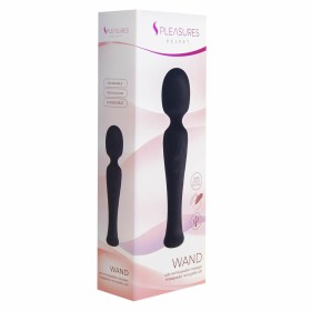 Massajador S Pleasures Wand Preto de S Pleasures, Massajadores eróticos - Ref: S4004756, Preço: 34,99 €, Desconto: %