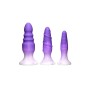 Anal plug XR Purple Silicone Set 3 Pieces by XR, Anal plugs - Ref: M0400433, Price: 33,99 €, Discount: %